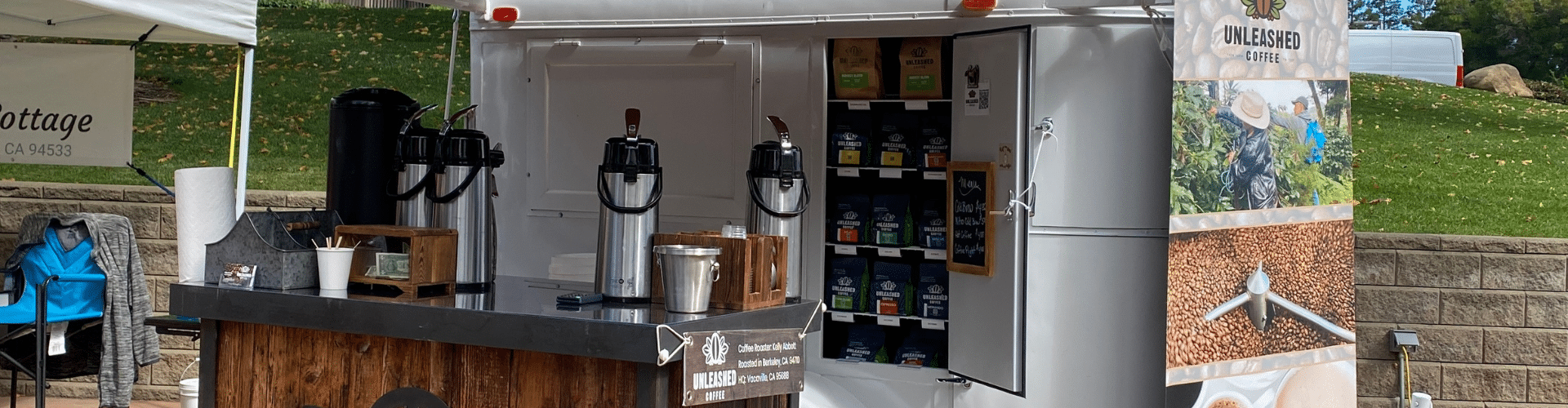 Unleashed Coffee: Sustainability in Coffee on Our Mobile Cafe [image: Unleashed Coffee Mobile Cafe, The Pony Express-O]